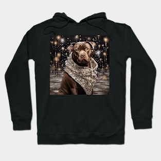 Jewelled Brown Staffy Hoodie